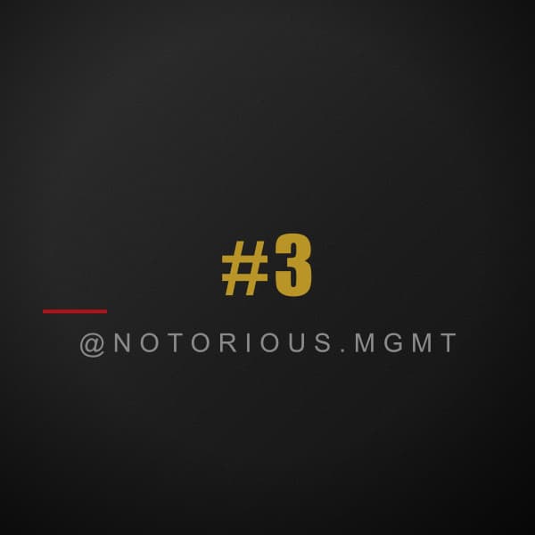 Publication Instagram 3 de Notorious MGMT