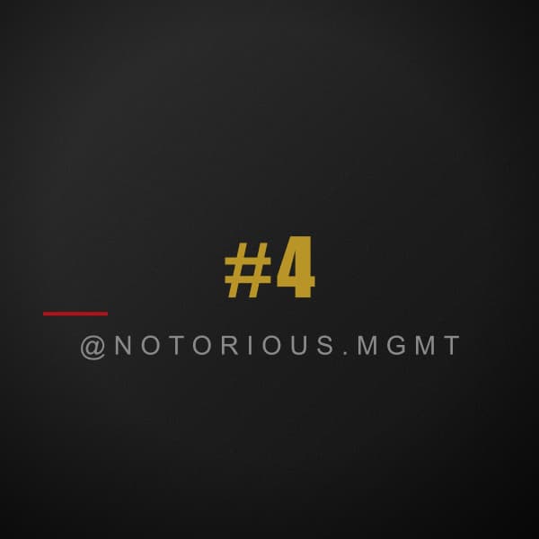 Publication Instagram 4 de Notorious MGMT