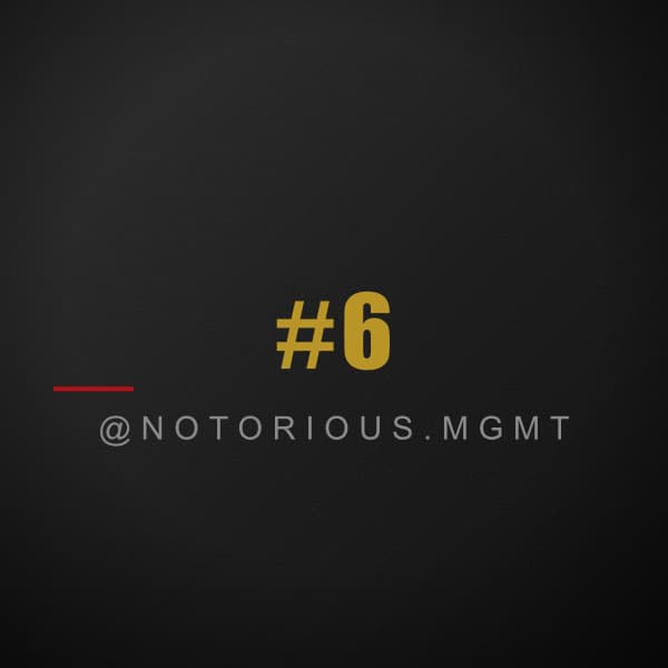 Publication Instagram 6 de Notorious MGMT